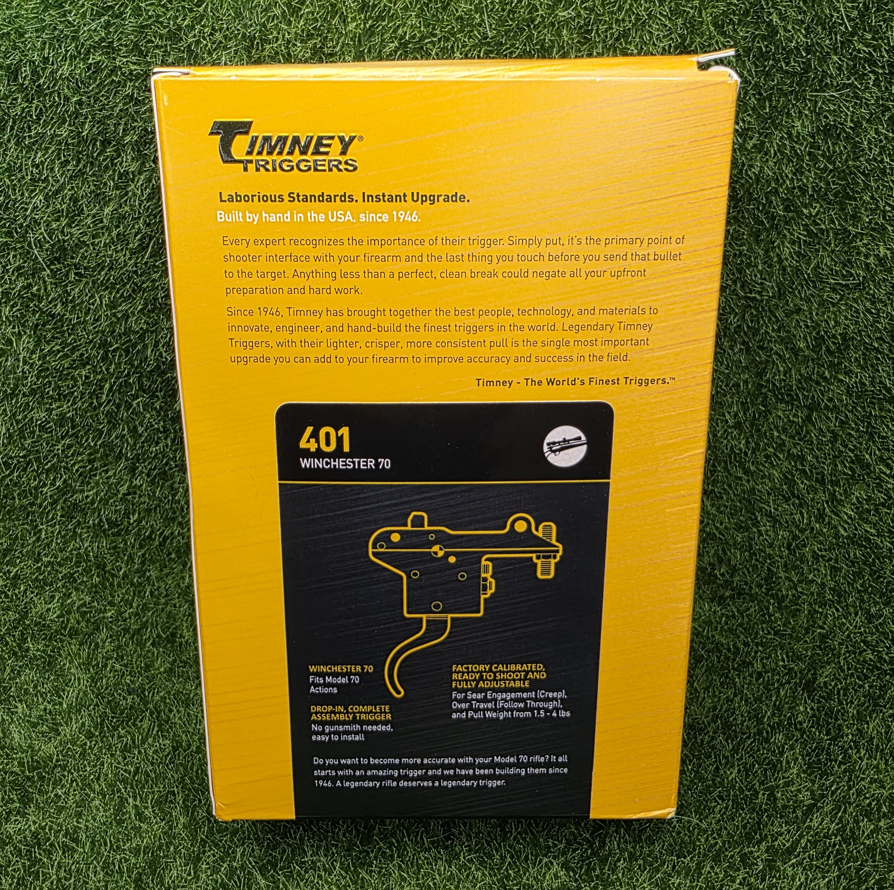 Timney Winchester Model 70 Adjustable Steel Trigger 1.5-4lbs, Black - 401-img-2
