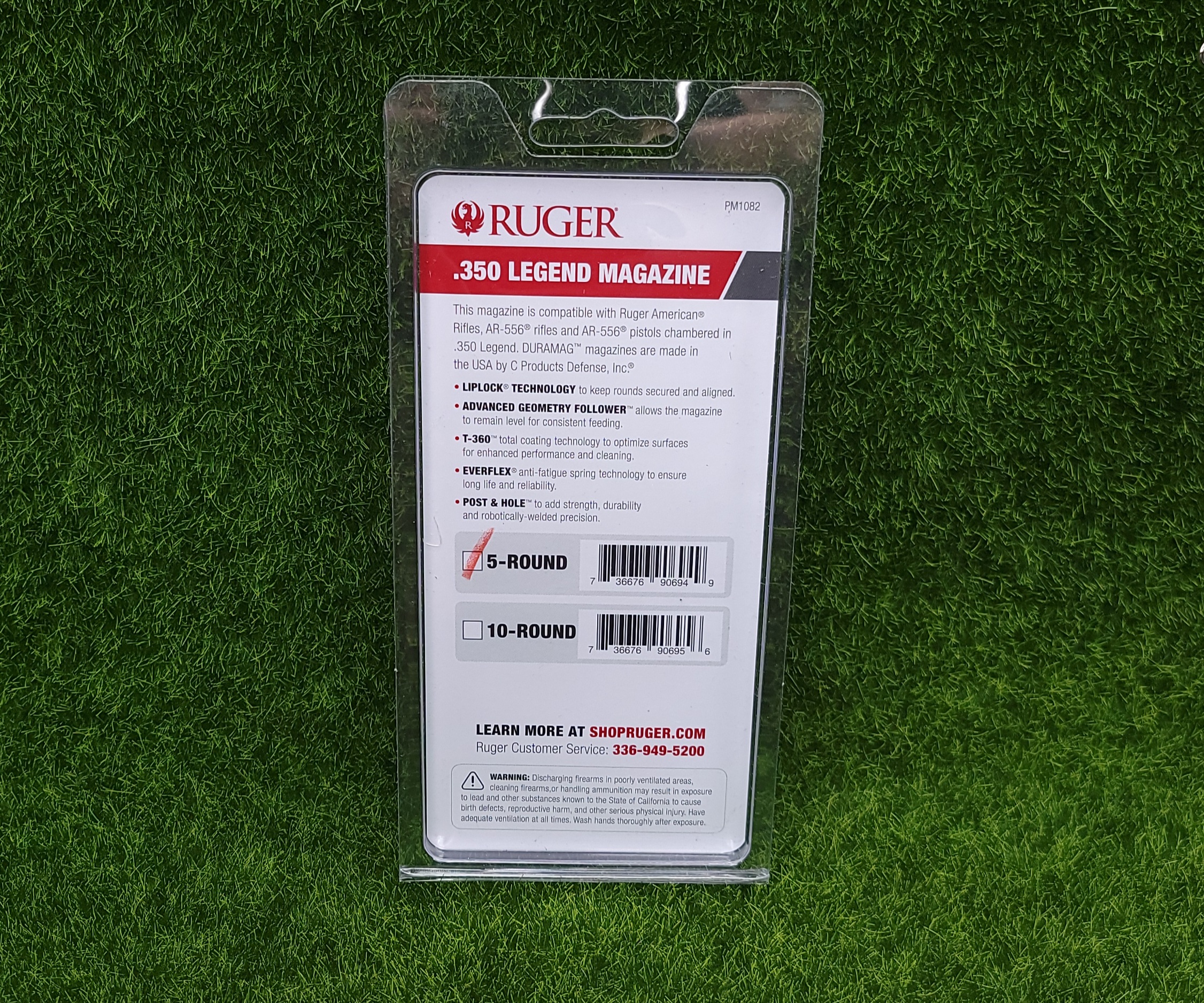 Ruger OEM 5 Round Rifle Magazine for 350 Legend, Alloy, Matte Black - 90694-img-5