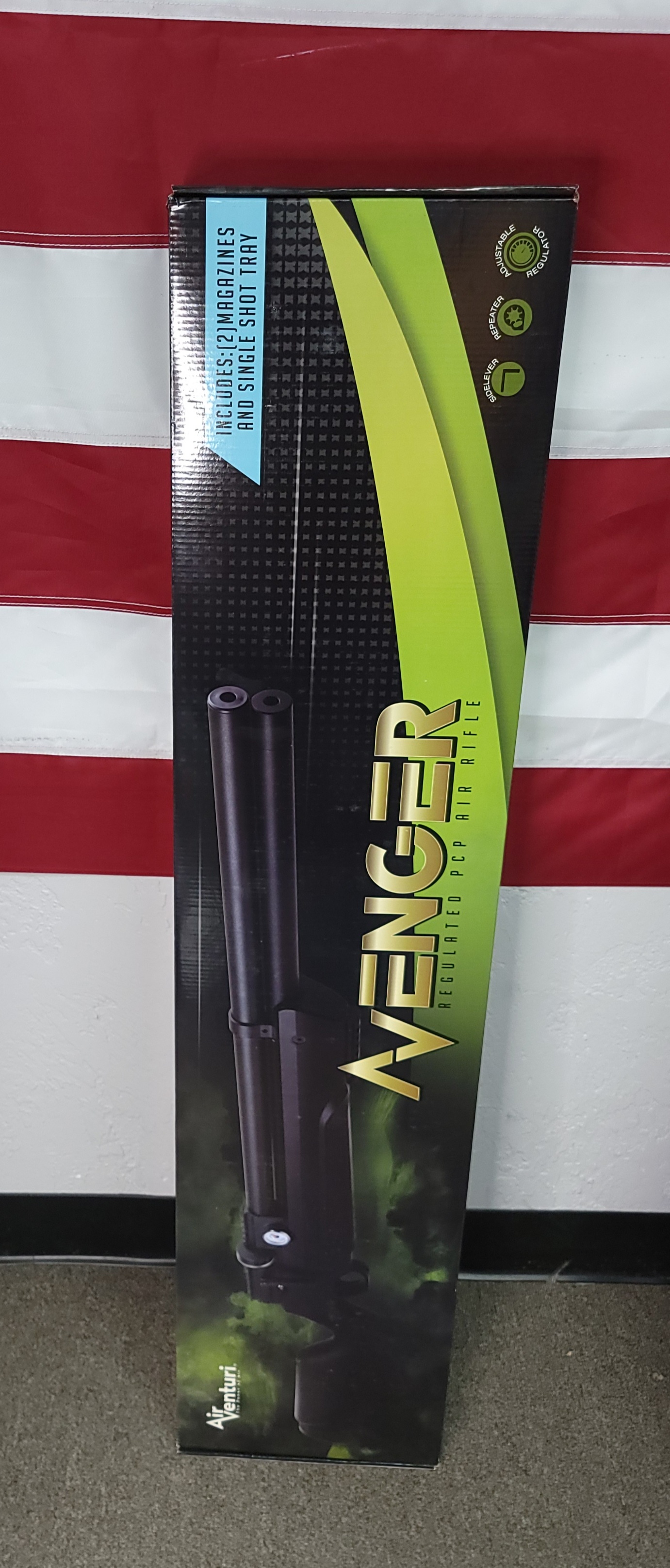 Air venturi avenger regulated pcp airrifle .22cal 1000 fps, black av-00201-img-0