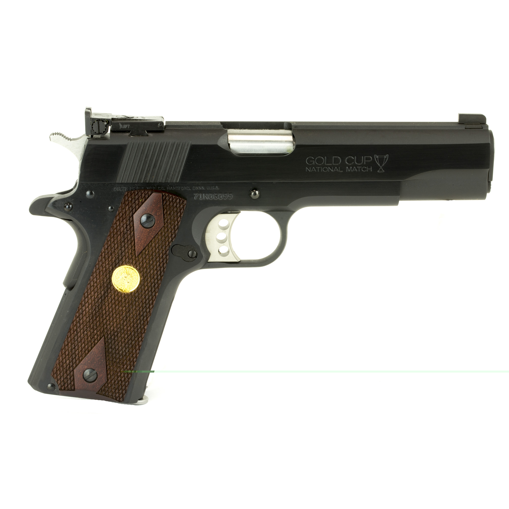 Colt gold cup national match 9mm luger semi automatic 5in blued 9+1-img-1