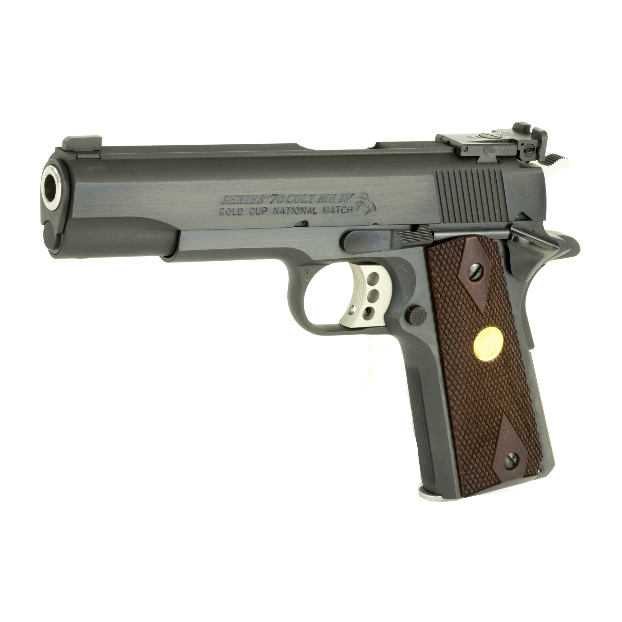 Colt gold cup national match 9mm luger semi automatic 5in blued 9+1-img-2