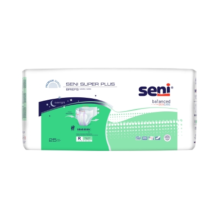Unisex Adult Incontinence Brief Seni® Super Plus Regular Disposable Heavy Absorb