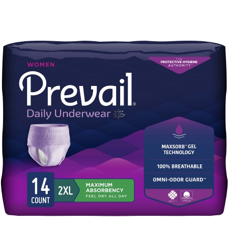 Prevail For Women Underwear 2X-Large Heavy Absorbency