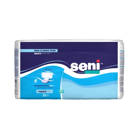Unisex Adult Incontinence Brief Seni® Classic Plus Regular Disposable Moderate A