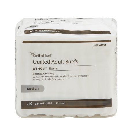 Unisex Adult Incontinence Brief Simplicity™ Medium Disposable Moderate Absorbenc