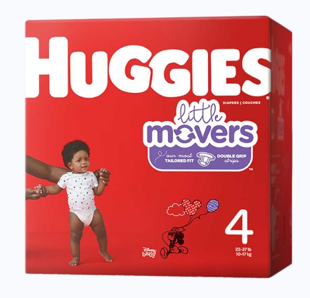 Huggies&reg; Little Movers Size 4 Disposable Moderate Absorbency