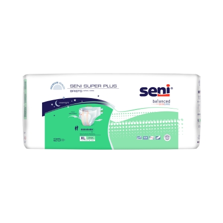 Unisex Adult Incontinence Brief Seni® Super Plus X-Large Disposable Heavy Absorb