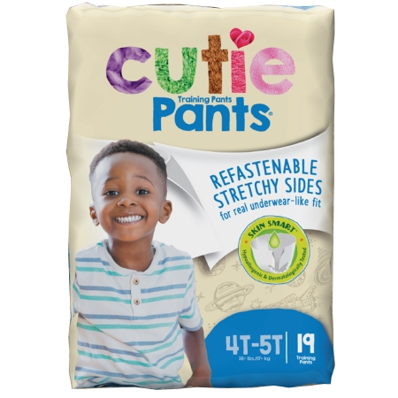 Male Toddler Training Pants Cutie Pants® Pull On with Tear Away Seams Size 4T to