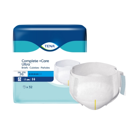 Unisex Adult Incontinence Brief TENA Complete +Care Ultra™ 2X-Large Disposable M