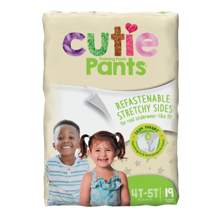 Unisex Toddler Training Pants Cutie Pants® Pull On with Tear Away Seams Size 4T