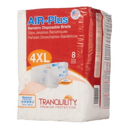 Unisex Adult Incontinence Brief Tranquility® AIR-Plus™ Bariatric 4 to 5X-Large D