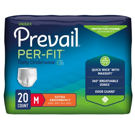 Prevail Per-Fit Underwear Med Heavy Absorbency Pull On w/ Tear