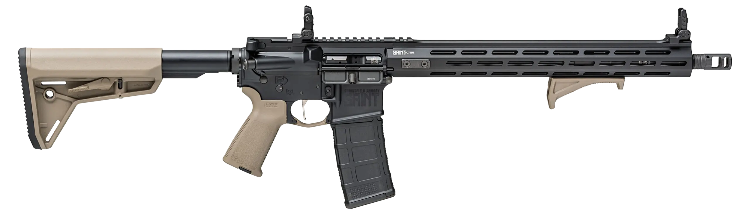 Springfield Armory Saint Victor 5.56 NATO 16 Inch 10 Rounds FDE Stock & Grip