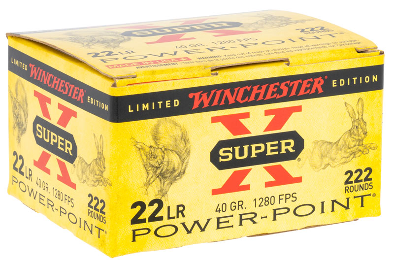Winchester Super X 22 Long Rifle Power Point 40 Grain 222 Rounds