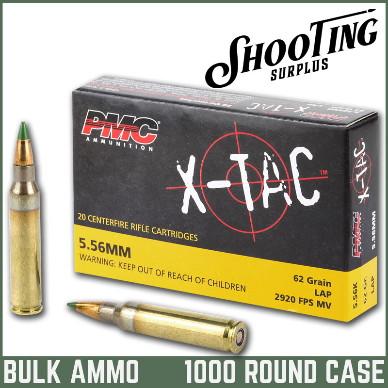 *FREE SHIPPING* PMC X-TAC 5.56 NATO Rifle Ammo 62 Grain LAP - CASE \ 1000 Rounds