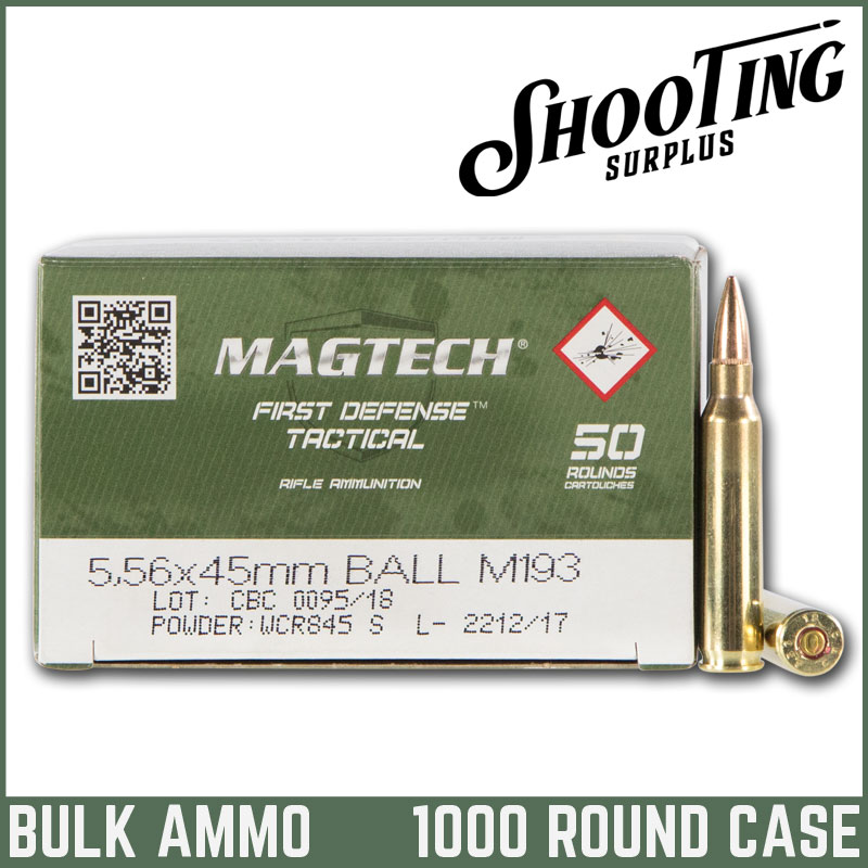 *FREE SHIPPING* Magtech 556A Tactical/Training  5.56x45mmNATO 55gr Full Metal Jacket - CASE \ 1000 Rounds