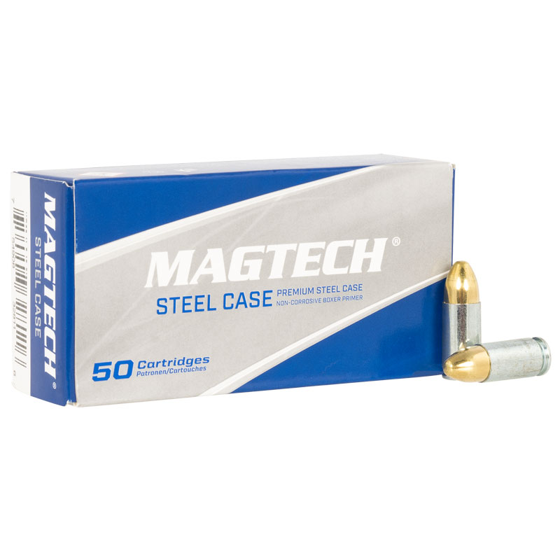 Magtech Steel 9mm Luger Full Metal Jacket 115 Grain 50 Rounds