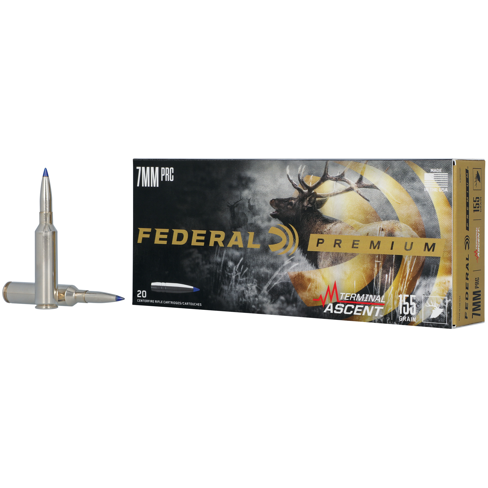 Federal Premium Rifle Ammo 7mm PRC 155 gr. Terminal Ascent 20 rd.