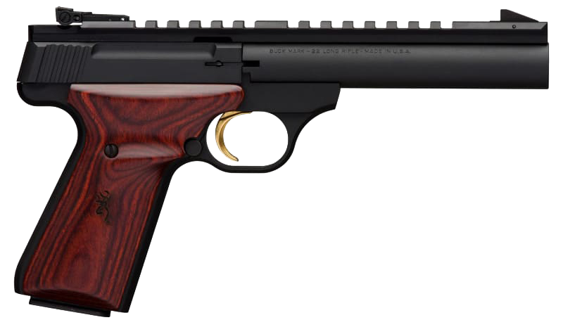 Browning Buck Mark Field Target 22 Long Rifle 5.5in 10 Rounds Matte Blued Cocobolo