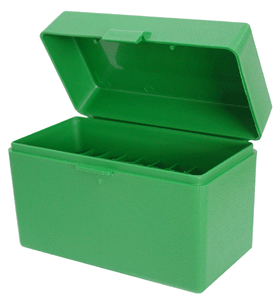 MTM Case-Gard Rifle Ammo Box RM-50 Green 50 rd.