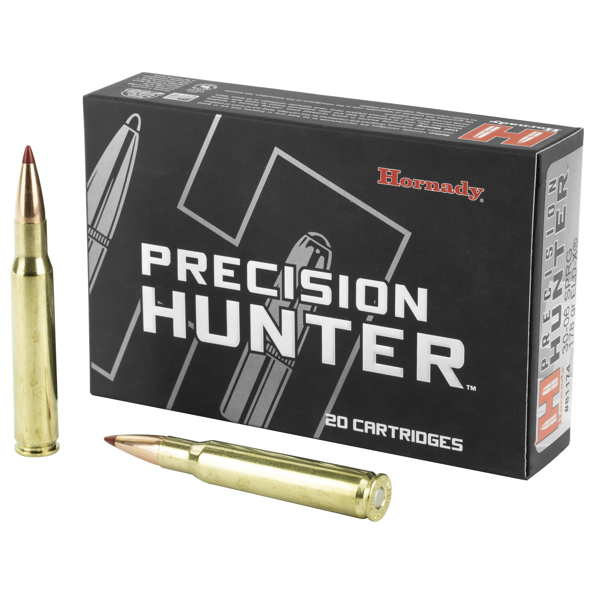 Hornady Precision Hunter Rifle Ammo 30-06 Sprg. 178 gr. ELD-X 20 rd.