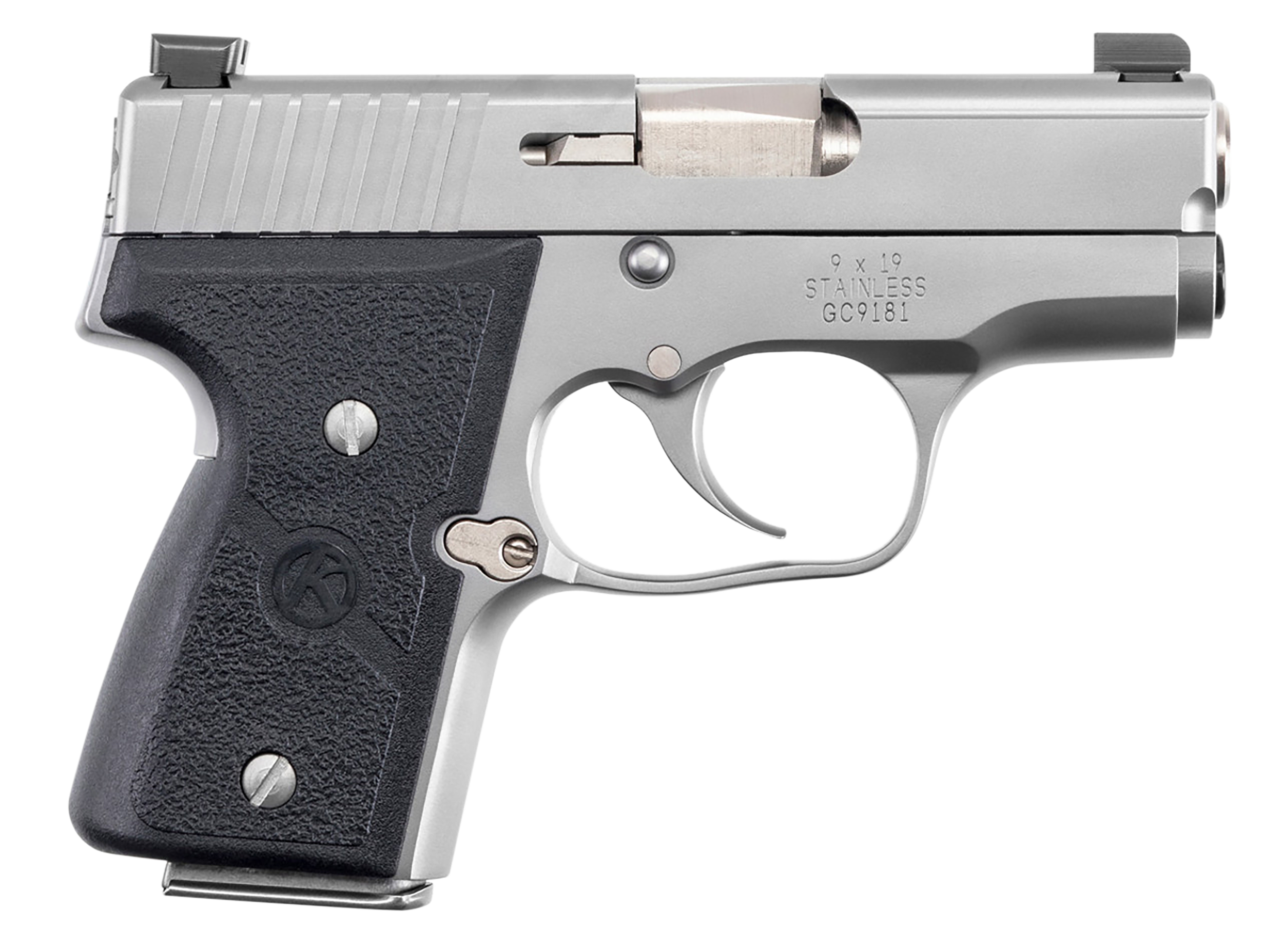 Kahr Arms M9093NA MK *CA Compliant 9mm Luger 3" 6+1,7+1 Matte Stainless Steel Textured Wraparound Black Nylon Grip Tritium Night Sights