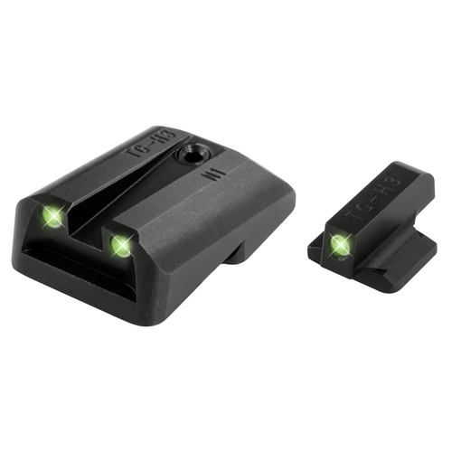 TruGlo TG231N1 Tritium  Black | Green Tritium Front Sight Green Tritium Rear Sight