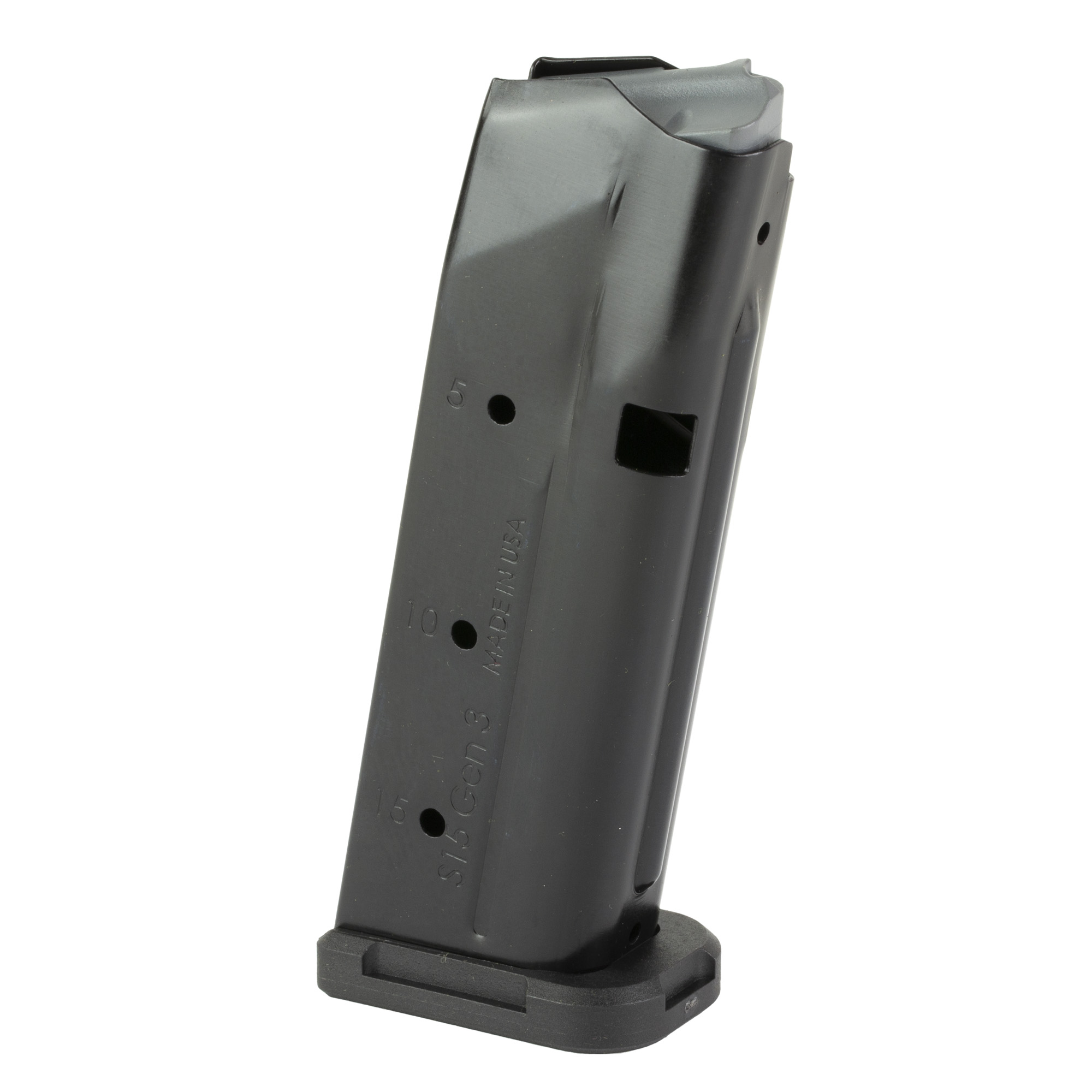 Shield Arms S15 Magazine Gen 3 15rd 9mm Luger Fits Glock 48 43X Steel