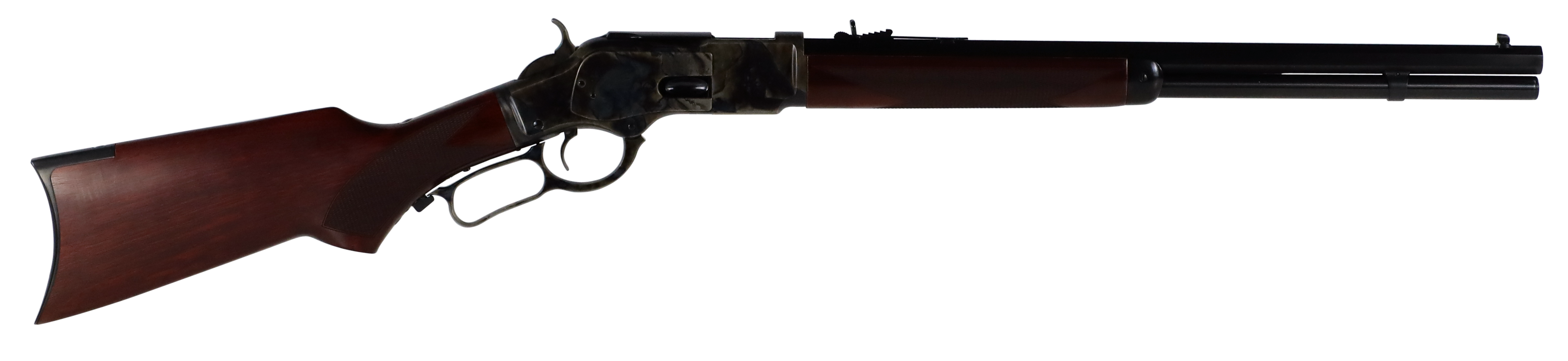 Taylors & Company 550219 1873  45 Colt (LC) Caliber with 10+1 Capacity, 20" Blued Octagon Barrel, Color Case Hardened Metal Finish & Walnut Fixed Pistol Grip Stock (Full Size)