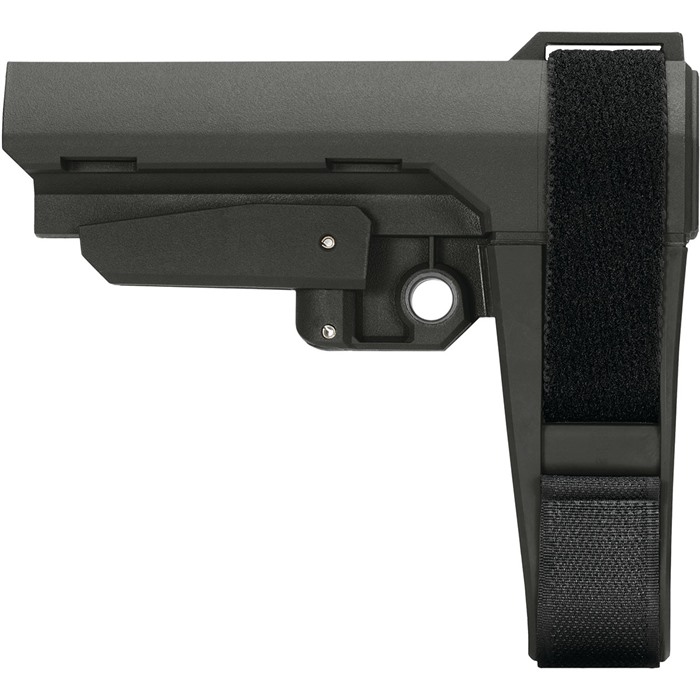 SB Tactical SBA3X03MSB SBA3 X Synthetic Stealth Gray 5-Position Adjustable for AR-Platform (Tube Not Included)