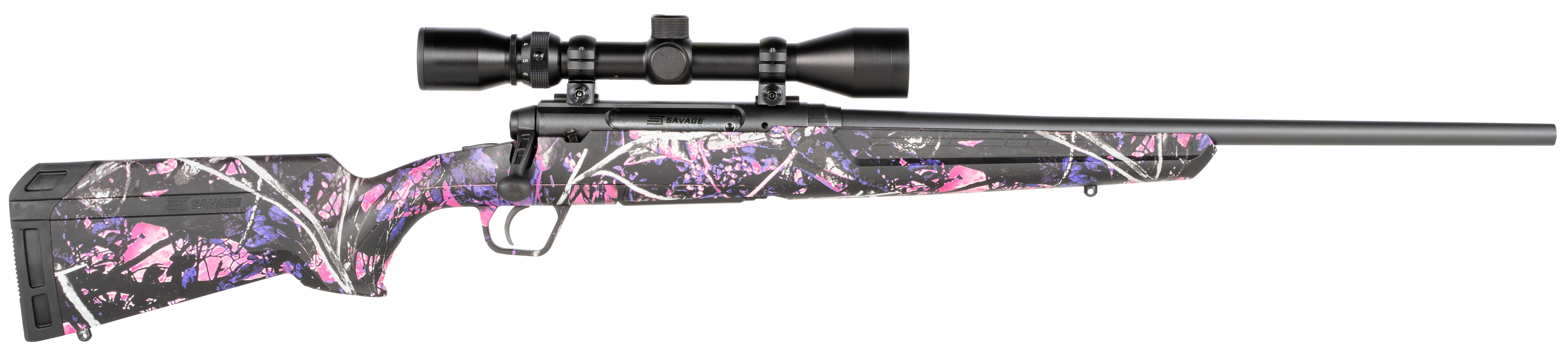 Savage Axis XP Compact 6.5 Creedmoor 20 inch 4 Rounds Muddy Girl