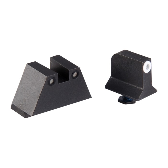 Night Fision Glock Suppressor Height Sights Green Front White Rear Outline