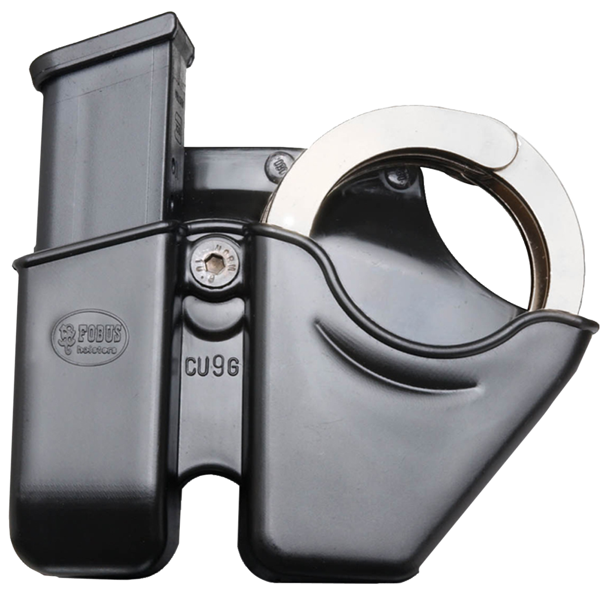 Fobus CU9GBH Combo Pouch  9mm Luger Compatible w/ Glock/H&K Plastic Black Belt Clip
