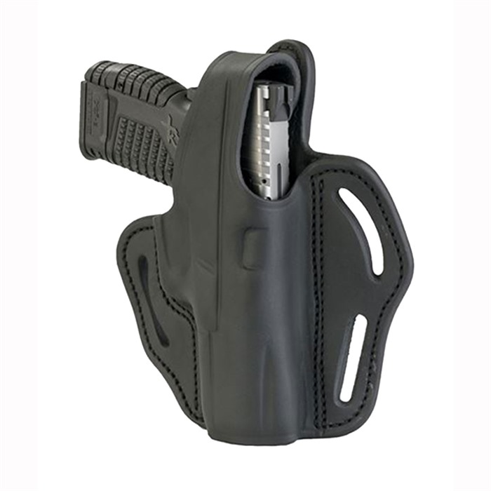 1791 Gunleather BHX3SBLR BHX  OWB Size 03 Stealth Black Leather Belt Slide Compatible w/Glock/S&W M&P Shield Right Hand