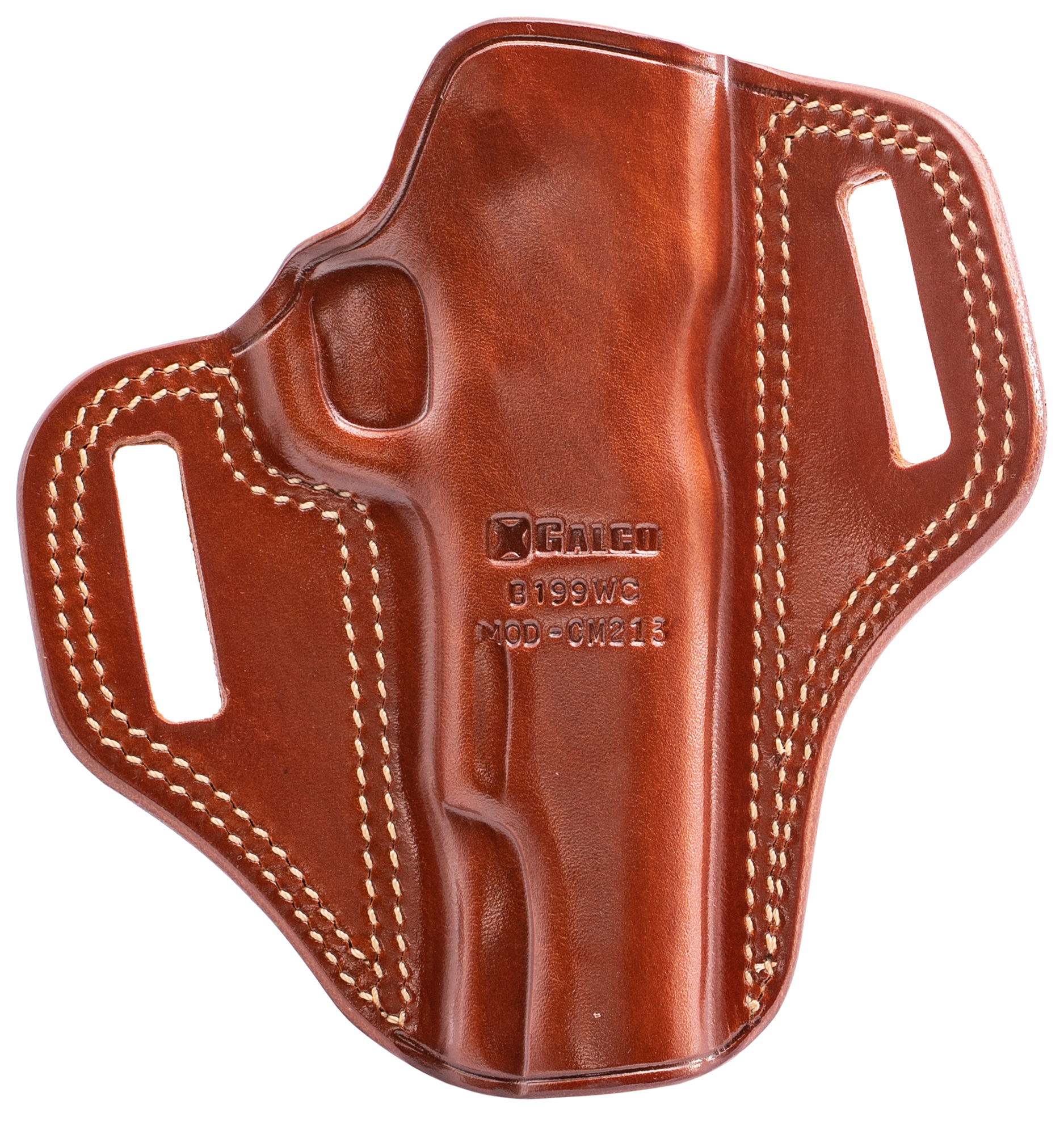 Galco CM213 Combat Master  Open Top Pancake Tan Leather Belt Loop Fits 1911