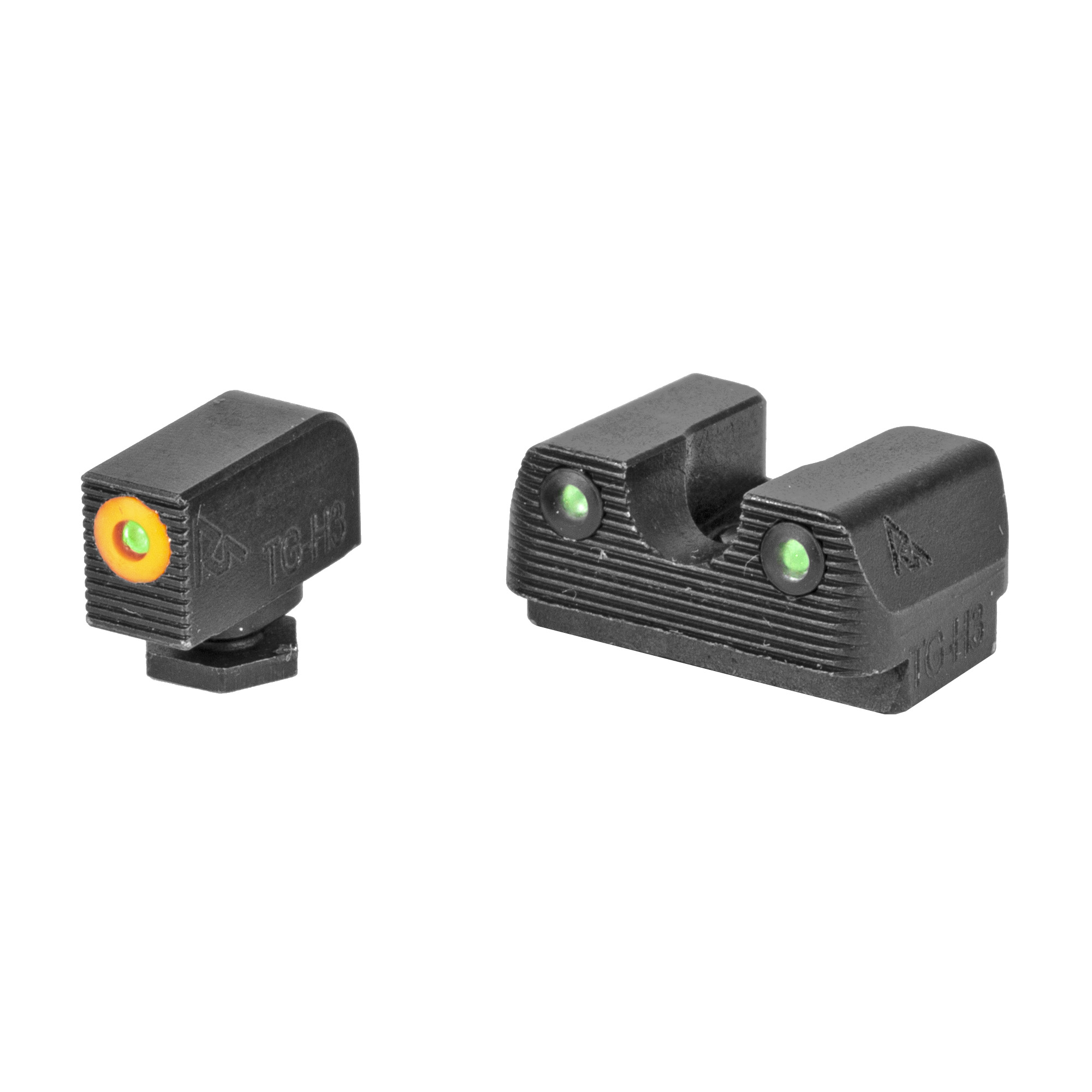 Rival Arms RA2A231G Glock 42 43 48 Night Sights Green Tritium Orange Front Rear Green