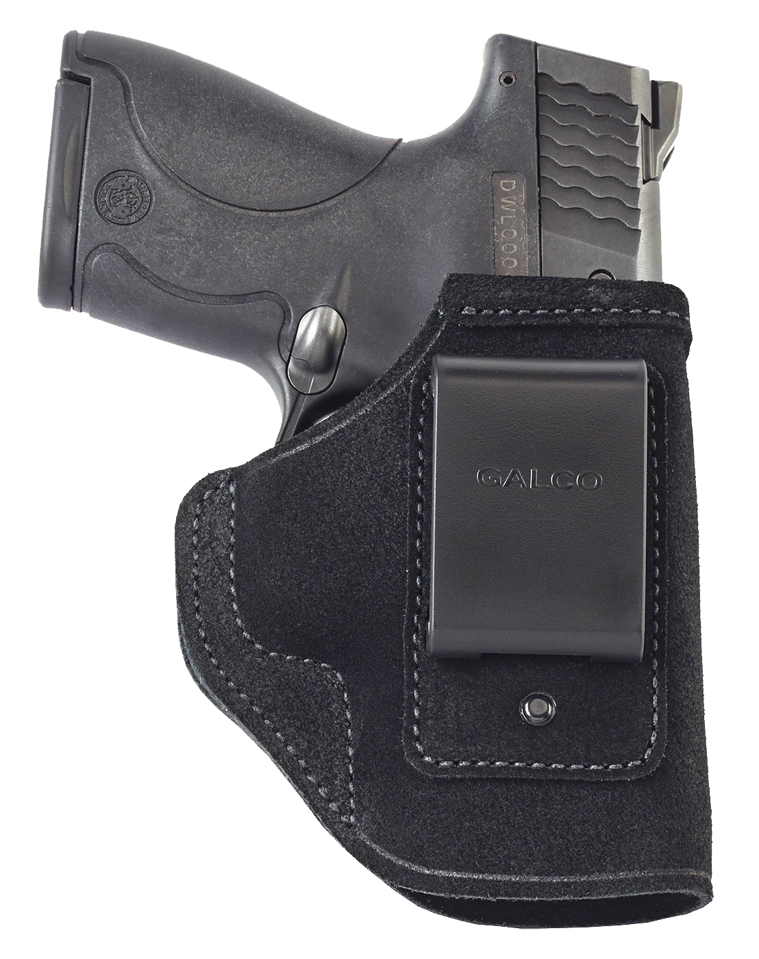 Galco STO266B Stow-N-Go  IWB Black Leather Belt Clip Fits 1911 4-4.25" Barrel Right Hand