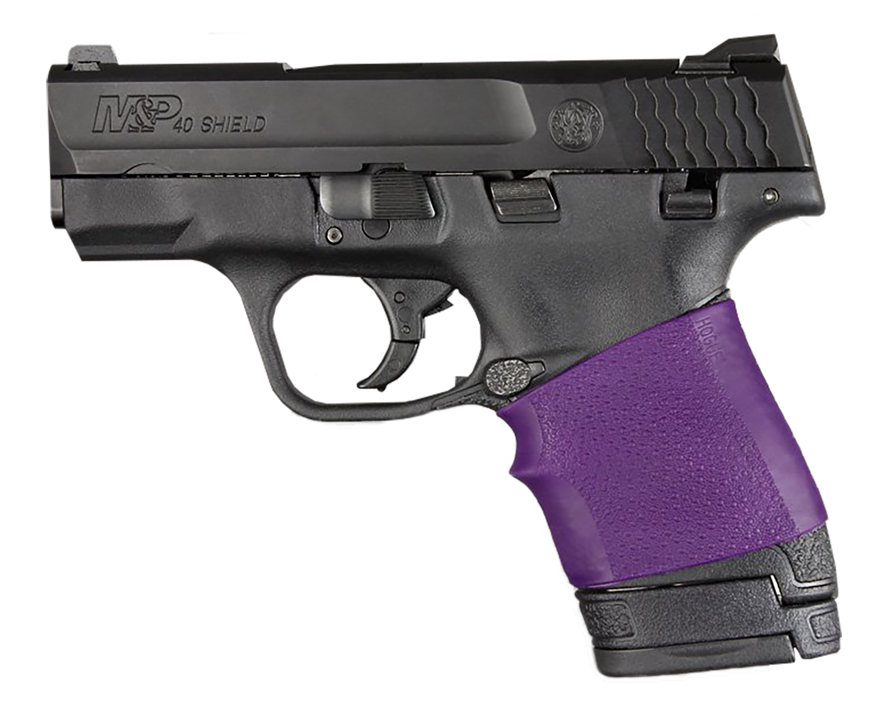 Hogue HandAll Jr Grip Sleeve Textured Purple Rubber for Ruger Lcp