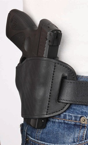 Bulldog MLBS Molded  OWB Black Leather Belt Slide Fits Bersa Thunder 380 Fits Ruger LCP Fits Sig 230 Right Hand