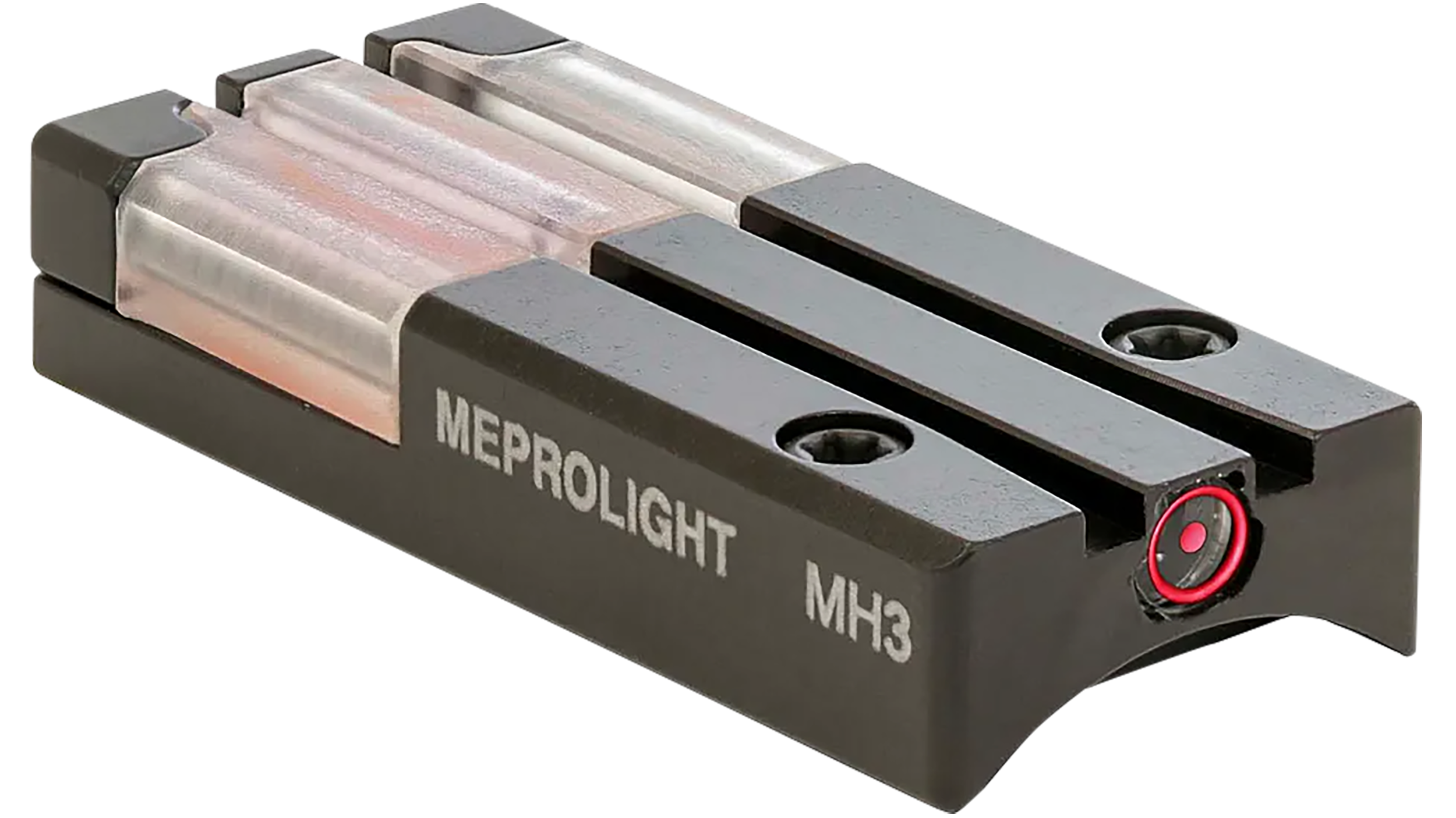 Meprolight Bullseye Rear Sight Glock MOS Red Tritium Fiber Optic