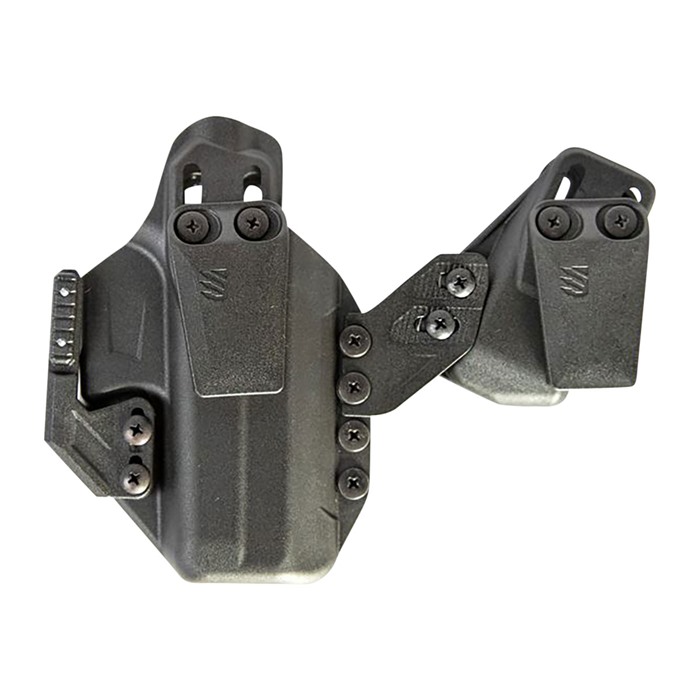 Blackhawk 416702BK Stache  IWB Size 02 Black Polymer Belt Clip Compatible w/Glock 19/23/32/45 Belt 1.50" Wide Ambidextrous