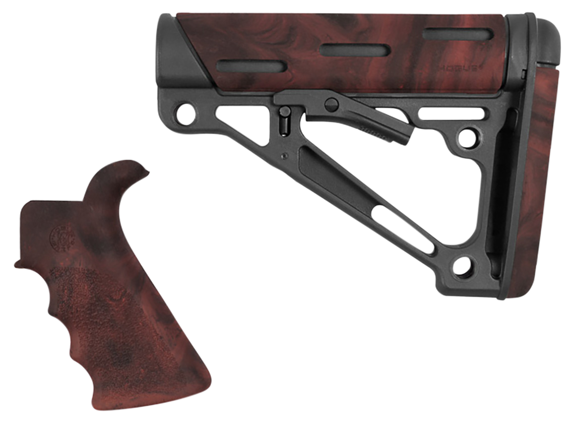 Hogue OverMolded Collapsible Buttstock and Grip for AR-15 M16 Mil-Spec