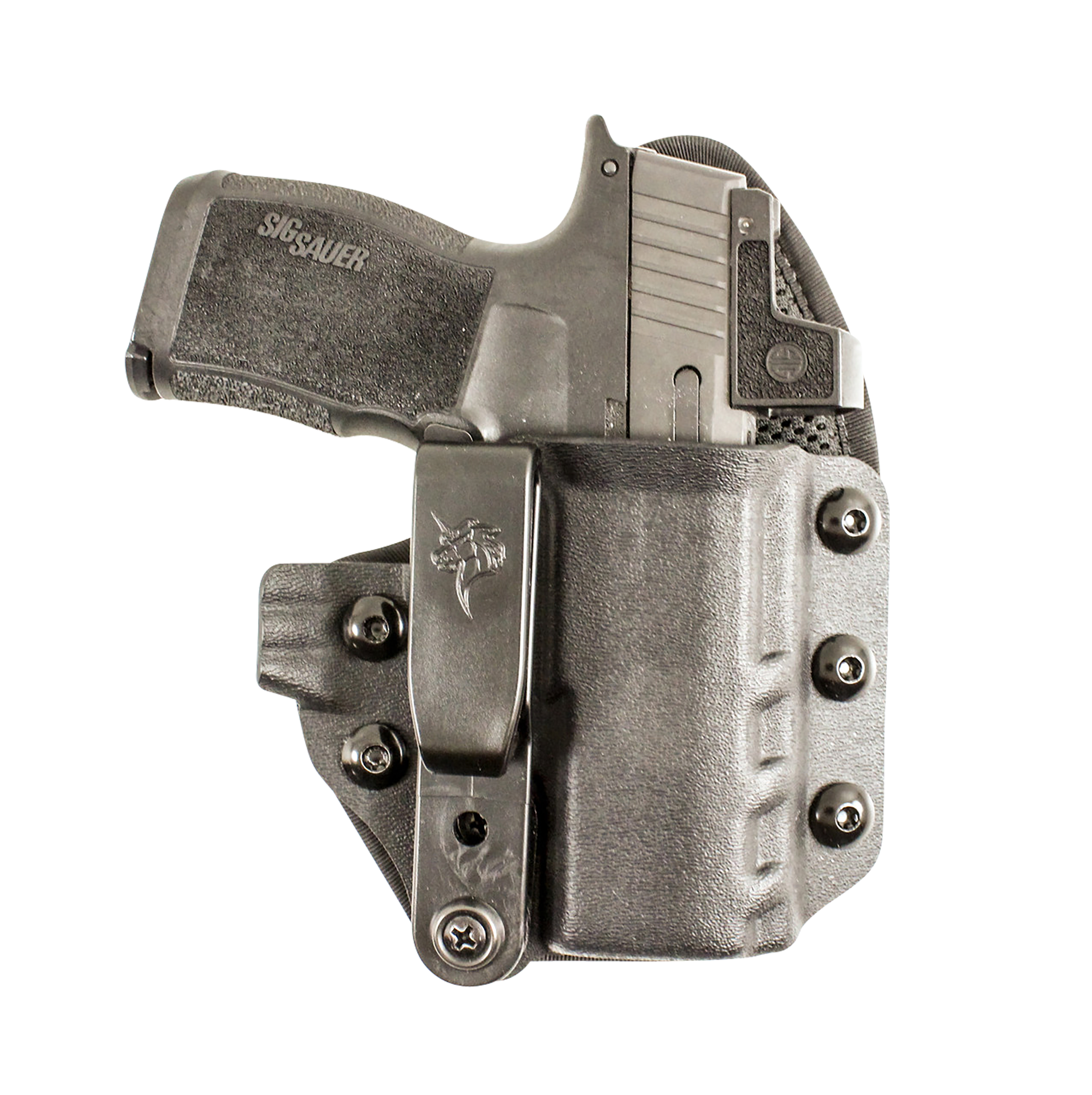 DeSantis Gunhide 206KA6RZ0 Uni-Tuk  IWB Black Kydex Belt Clip Fits Springfield Hellcat OSP Right Hand