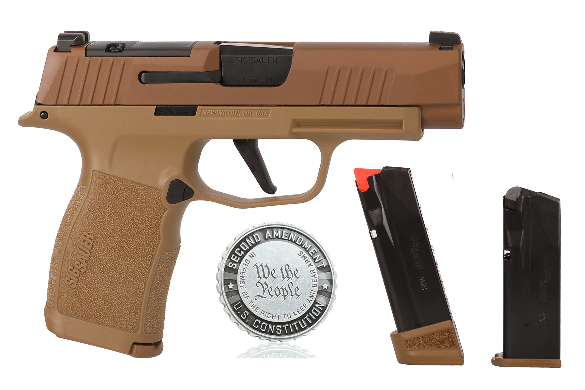Sig Sauer P365 XL 9mm 3.7in 17rd Coyote Tan Optics Ready