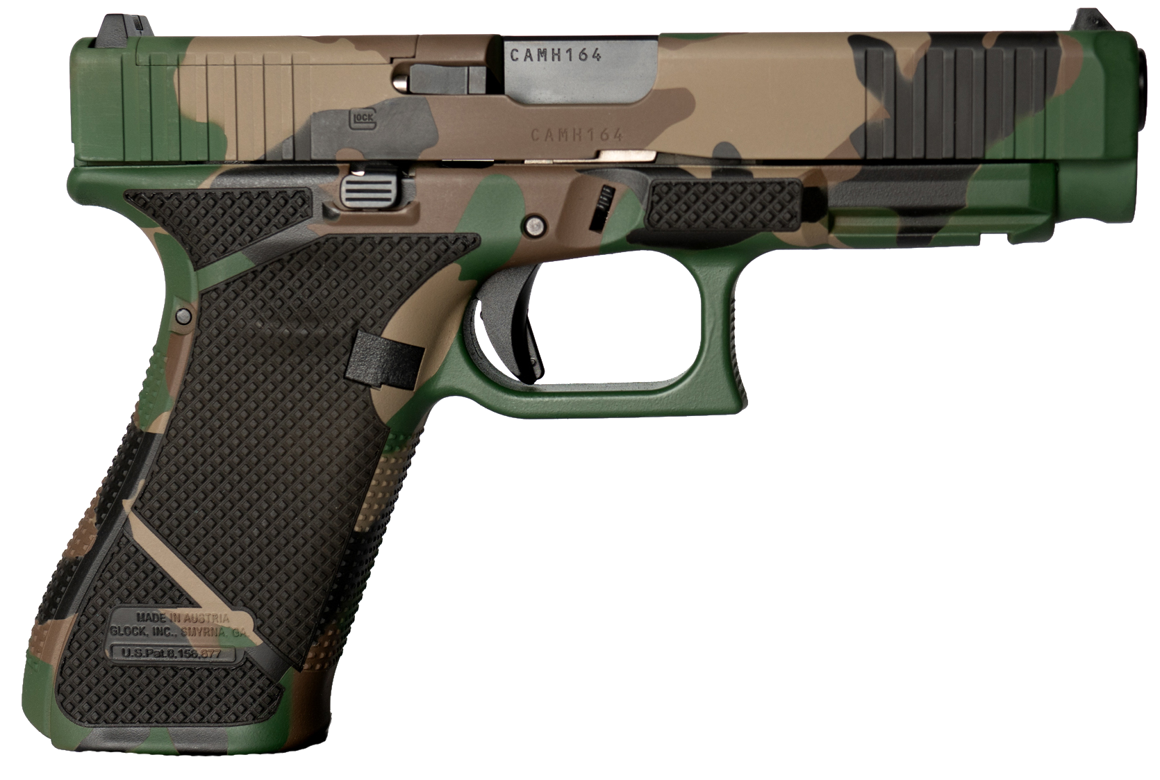 Weapon Works  G47 Gen5 MOS Full Size Frame 9mm Luger 17+1 4.49" Black GMB Barrel, M81 w/Diamond Stippling MOS Cut/Serrated Steel Slide & Polymer Frame w/Picatinny Rail, Ambidextrous