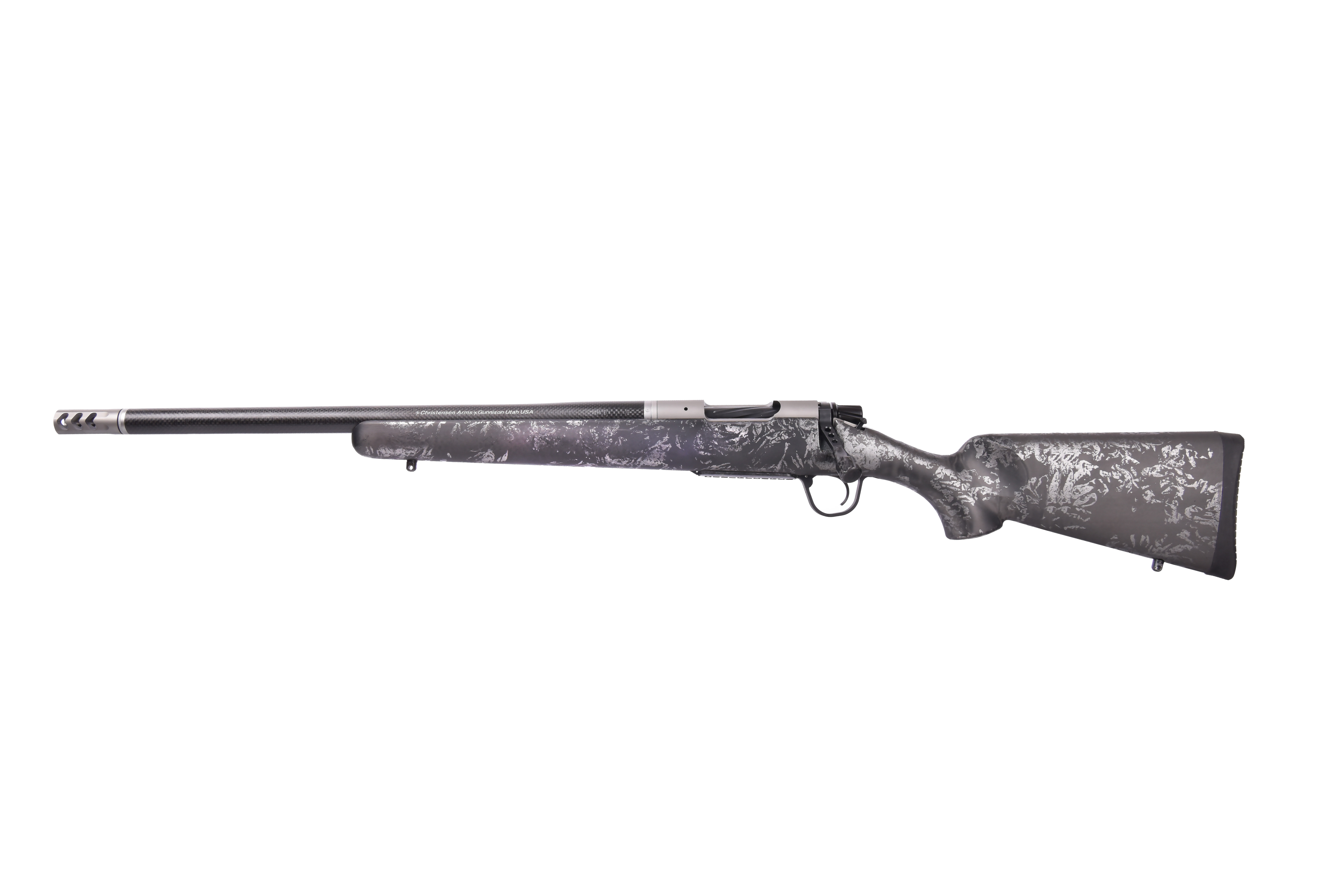 Christensen Arms Ridgeline FFT Titanium, 6.5 Creedmoor, 20in. Barrel, 4rd, CF Stock w/ Gray Accents, CF Stock, Ti Muzzle Brake & Action - Gray (NPN: 801-06228-00)