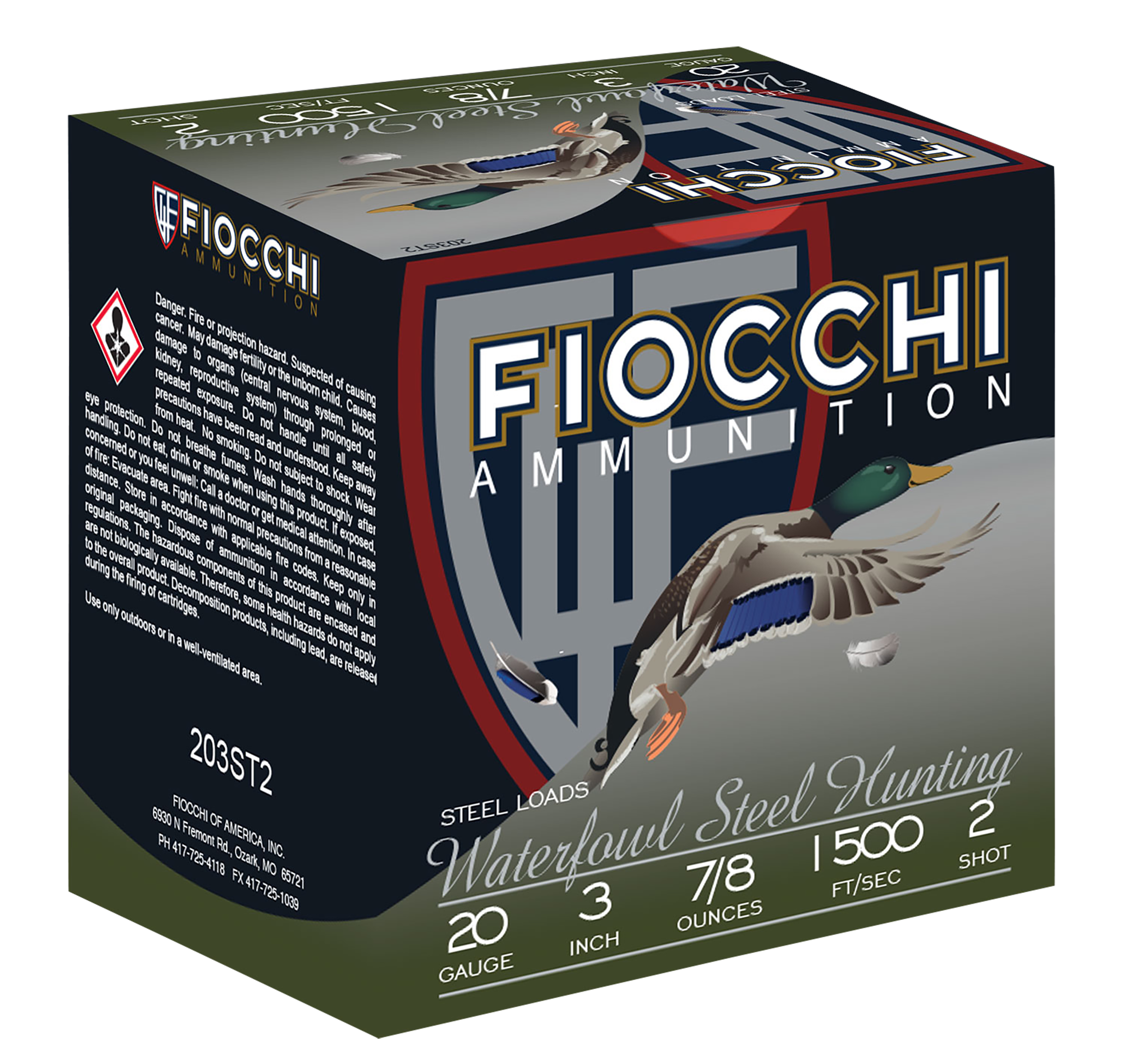 Fiocchi Flyway 203ST2 20 Gauge Steel 7/8 oz 25 Rounds