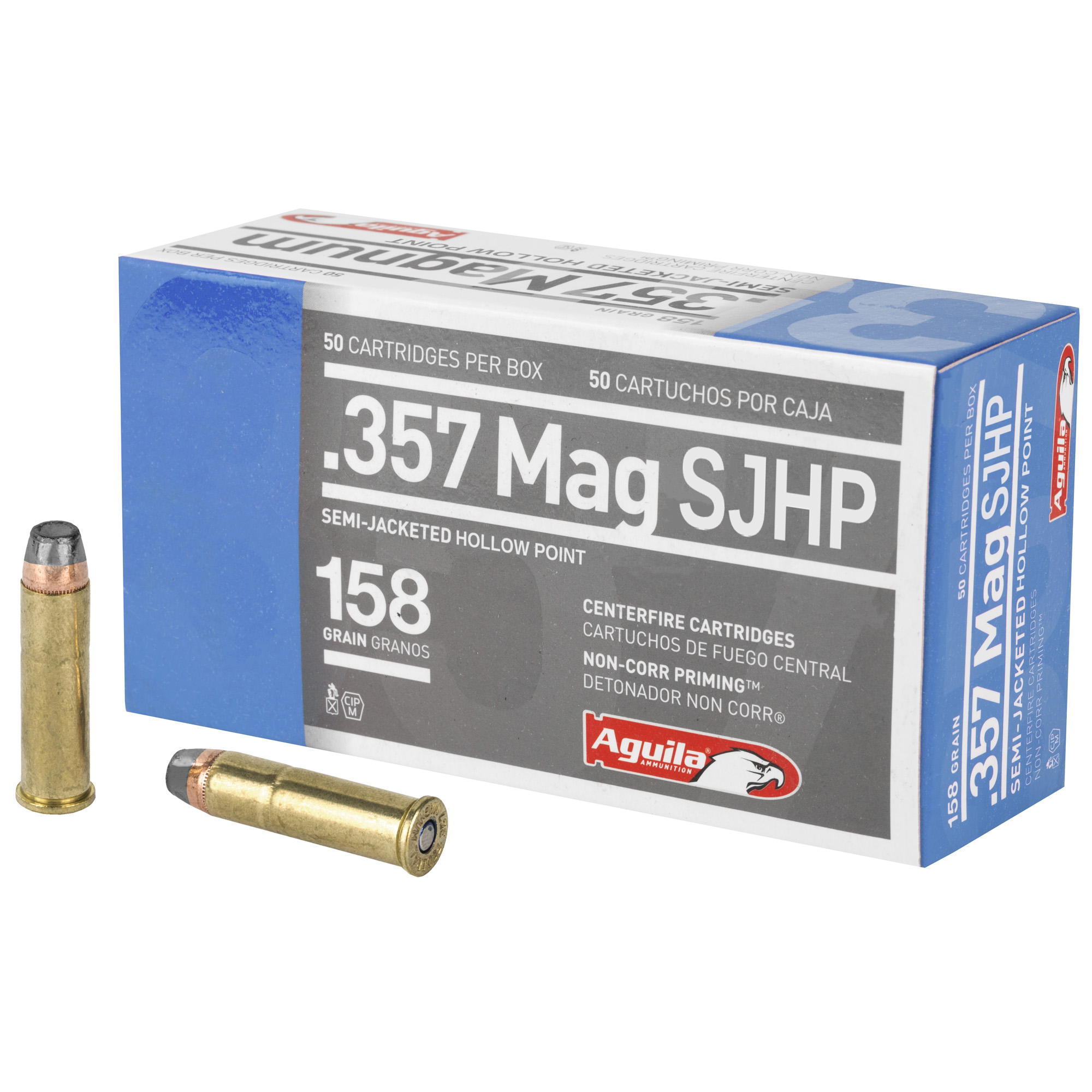 Aguila 357 Magnum Semi Jacketed Hollow Point 158 Grain 50 Rounds