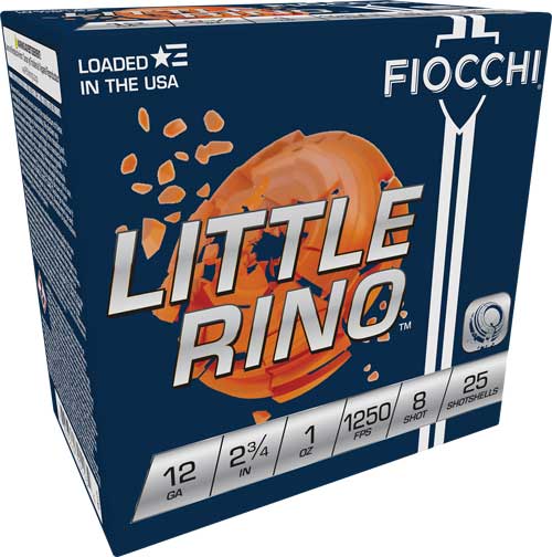 Fiocchi, Little Rino 12 Gauge, 12 Gauge, Lead Shot, 1 Ounce, 250 Rounds