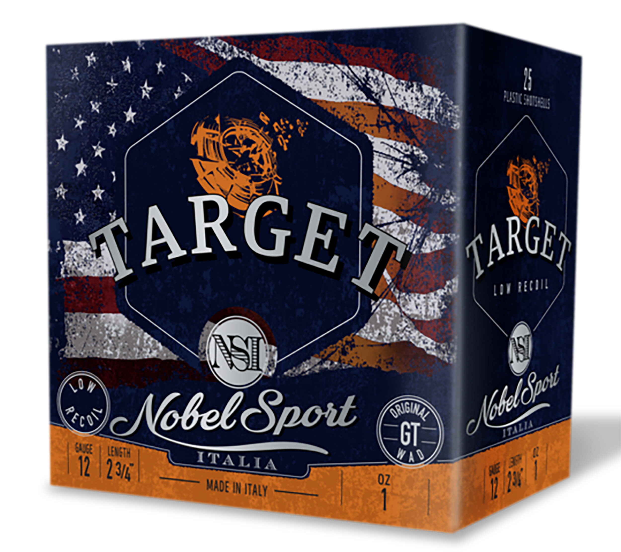Nobel/eurosports Llc ANSLR18 Target Low Recoil 12Gauge 2.75" 1oz 8Shot 25 Rounds